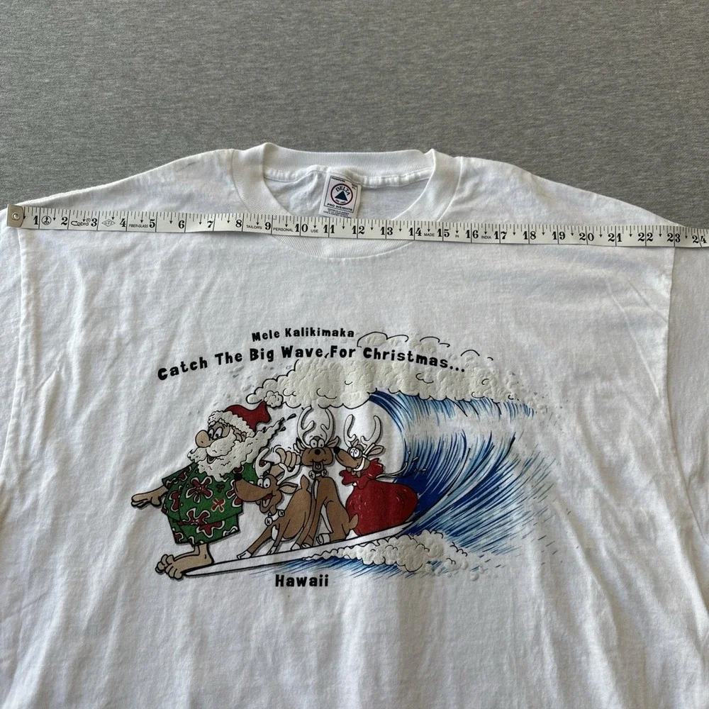 Delta T Shirt Size XL Christmas Santa Clause Mele Kalikimaka - Picture 5 of 13
